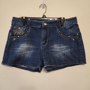 Stylish Blue Women's Jean Shorts